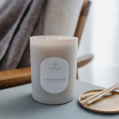 Linnea Candle, Two Wick Cashmere
